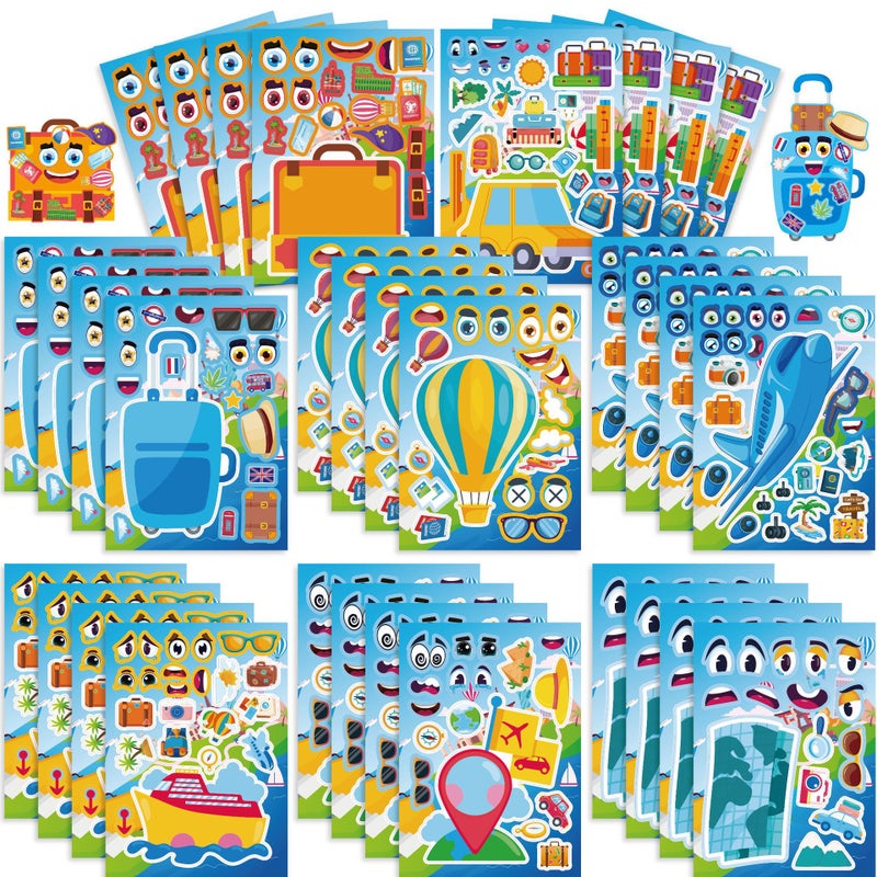 Cm2404002 Children'S Cartoon Spring Camping Camping Travel Parent-Child Interactive Puzzle Diy Sticker - Image 2